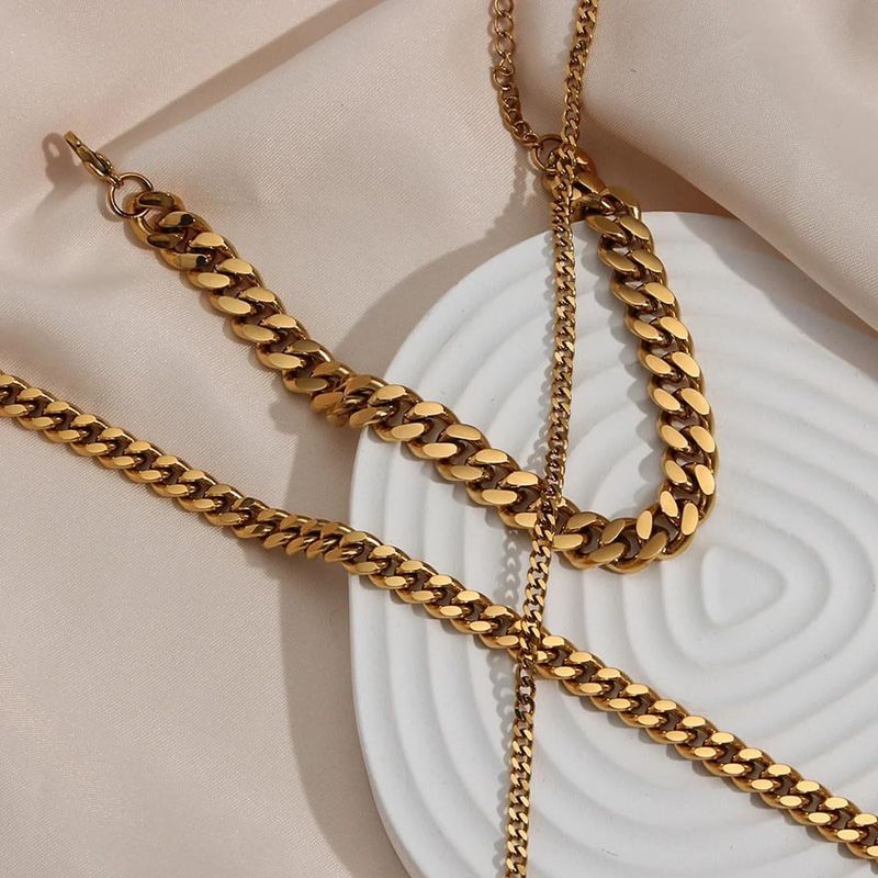 Electroplated Brass New Beach Foot Jewelry 3-Piece Set For Women Multi-Layer Stacked Anklet Fashion Simple Ins Style_voghion.com