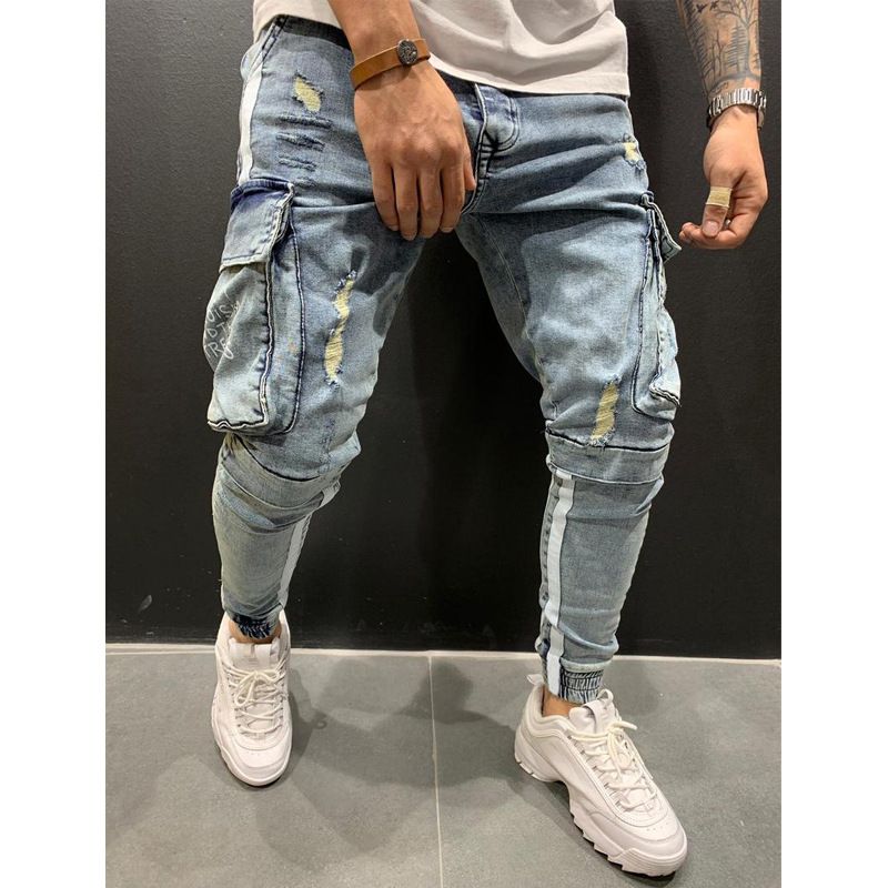 Herrenbekleidung Stretch-Jeans mit schmalem Bein_voghion.com