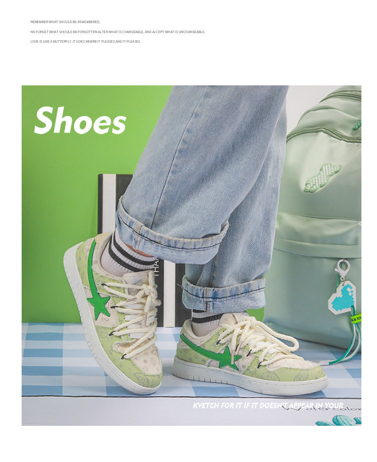 Nieuwe China-Chic Kleine Ster Liefhebbers Mannen en Vrouwen Skateboarden Sh Canvas Dubbele Sh Touwen Veelzijdige Koreaanse Student_voghion.com