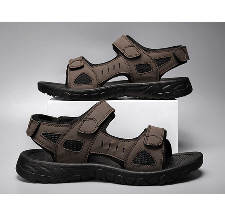Beach 2025 Summer New Lightweight Open Toe Men's Adults Large Sandals_voghion.com
