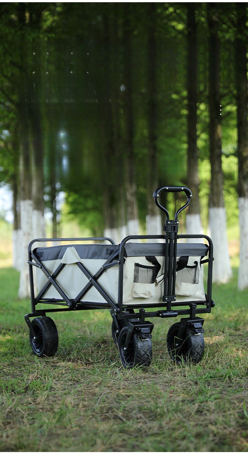 Neuer Outdoor-Wagen für Camping, kleiner Anhänger, leicht, faltbar und einfach._voghion.com