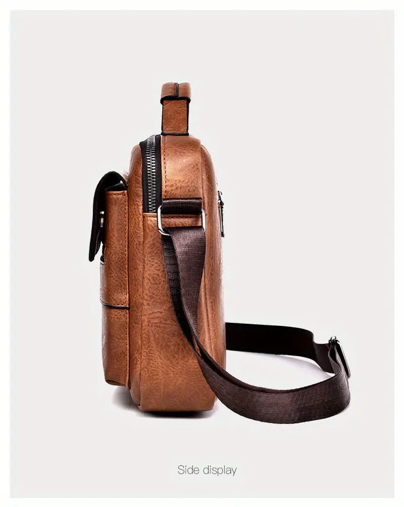Męska wiosenna i letnia nowa torba na ramię Torba na ramię Torebka Casual Fashion Nowy produkt Materiał PU Prezent dla ojca / Rocznica_voghion.com