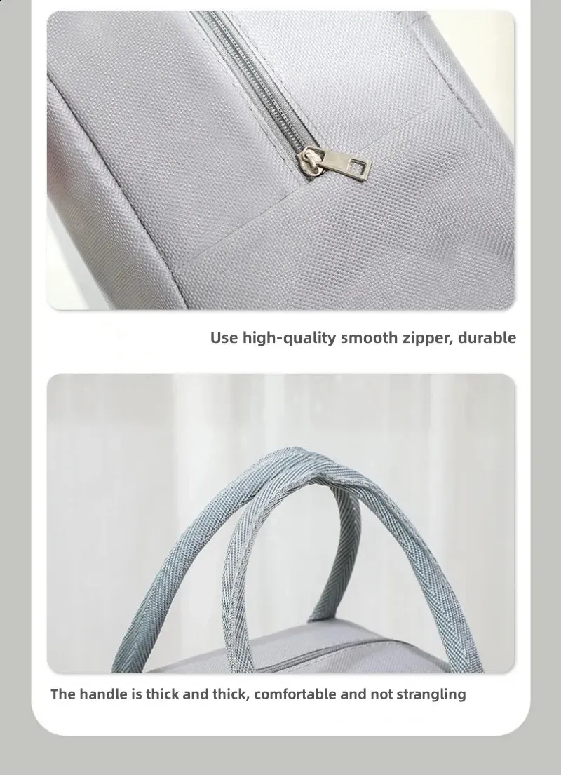 Portable Lunch Bag Waterproof Thermal Insulated Box Bento Pouch Dinner Insulation Student Thickened Cute 250318l_voghion.com