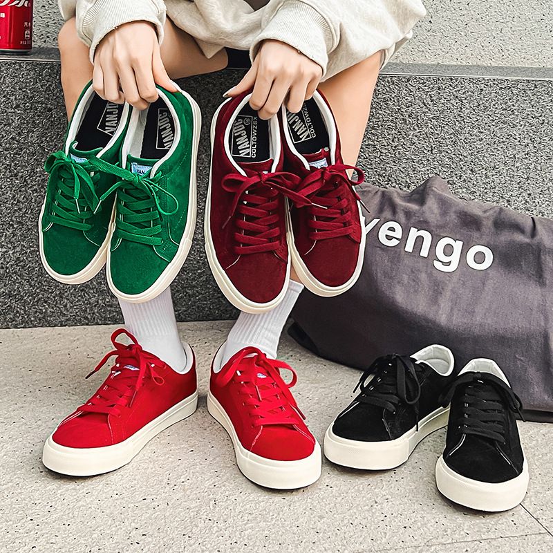 Board 2025 Spring New Men's And Women's Low Top Casual Korean Version Student Versatile Canvas Shoes Frosted Anti Velvet_voghion.com