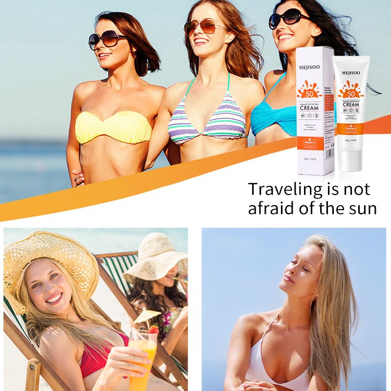 Loción de protección solar de verano con protección UV y crema bloqueadora solar hidratante._voghion.com