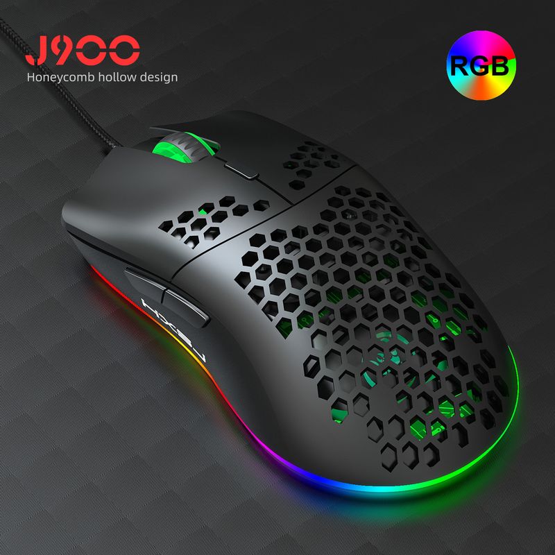 New lightweight hole game mouse, hollowed out esports computer, wired luminous mouse suitable for laptops and desktops_voghion.com
