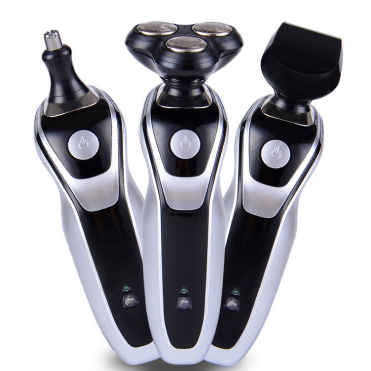 Baojun 5688 electric multifunctional three in one shaver with push nose hair trimmer_voghion.com