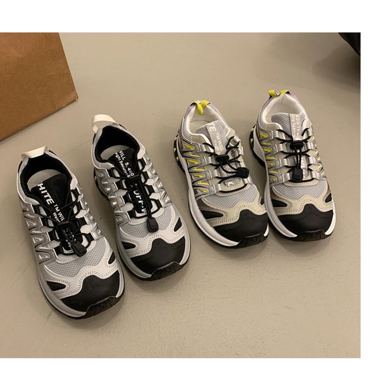 Sneakers casual da donna in vera pelle con suola spessa, 2025, nuove scarpe da trekking e da corsa coreane, alla moda, comode e comode._voghion.com