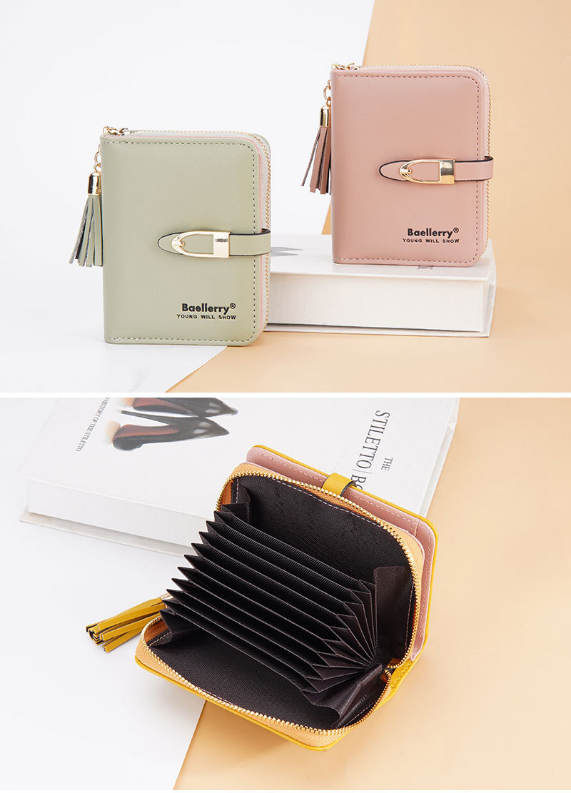 Baellerry Women's Wallet New Product Vertical Zipper Coin Purse For Women Fashion Print Multi-card Wallet_voghion.com