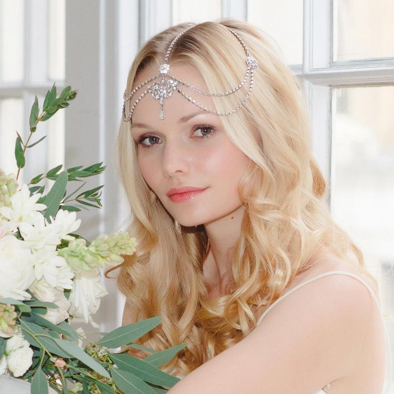 Nuovi accessori per capelli eleganti e magnifici, di alta qualità, leggeri e di lusso, con strass, da sposa, tutti abbinati, con catena per capelli_voghion.com