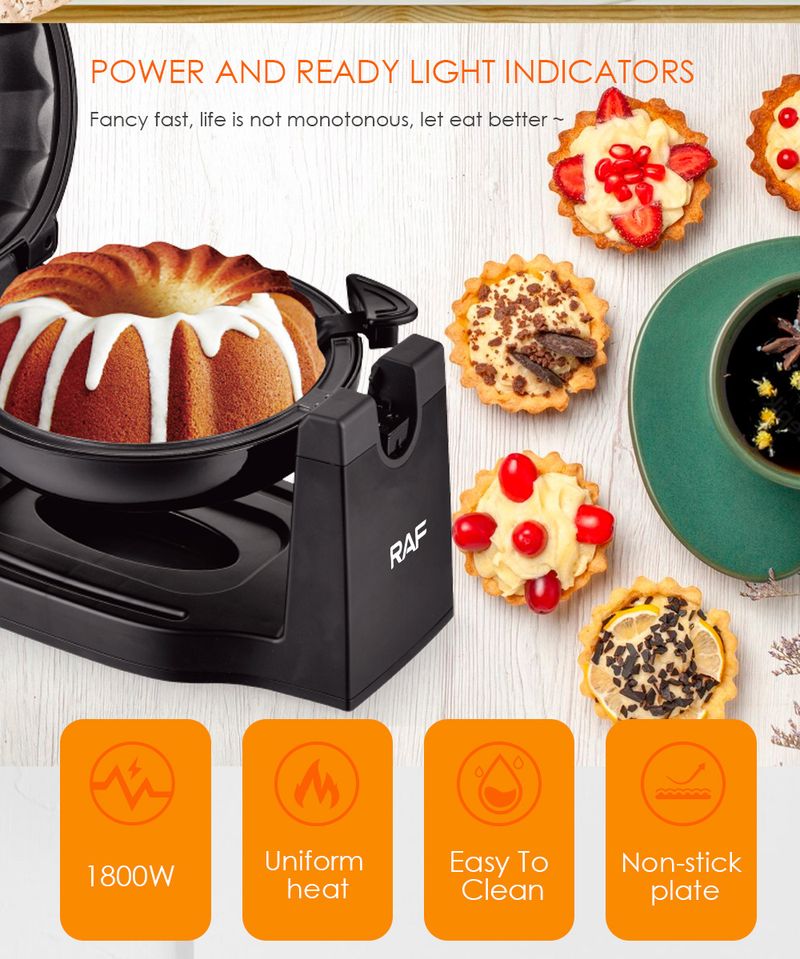 Flip-Side Donut Maker, Multifunctionele Huishoudelijke Cake Ontbijtbakker & Broodrooster, EU/VK/AU-norm_voghion.com