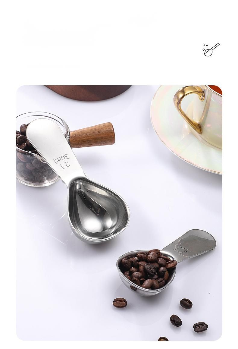 Cucchiaio dosatore per spezie, foglie di tè, latte in polvere, chicchi di caffè in acciaio inossidabile 304, utensili da forno di alta qualità_voghion.com