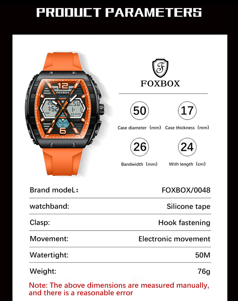 Luksuzne moške ročne ure z LCD zaslonom, svetleča športna moška ura, vodoodporna vojaška kremenčeva moška ura 2023_voghion.com