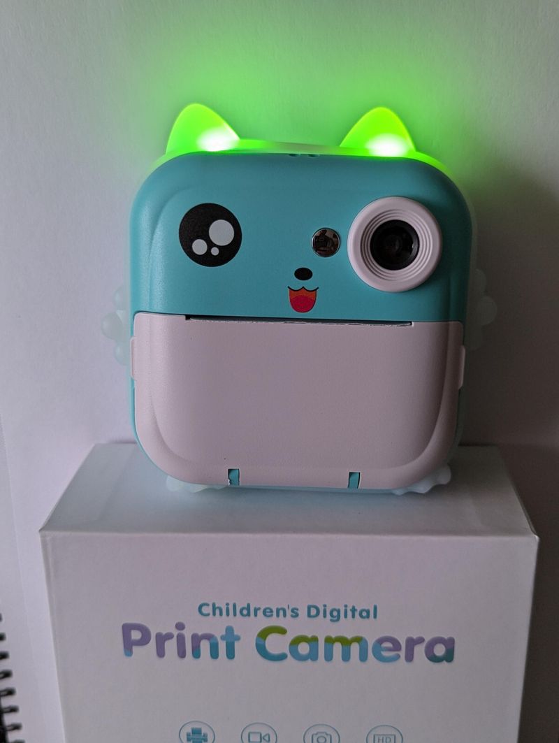 Kids Instant Print Digital Camera & Camcorder -No Ink Needed Heat Paper-Ages 3+_voghion.com