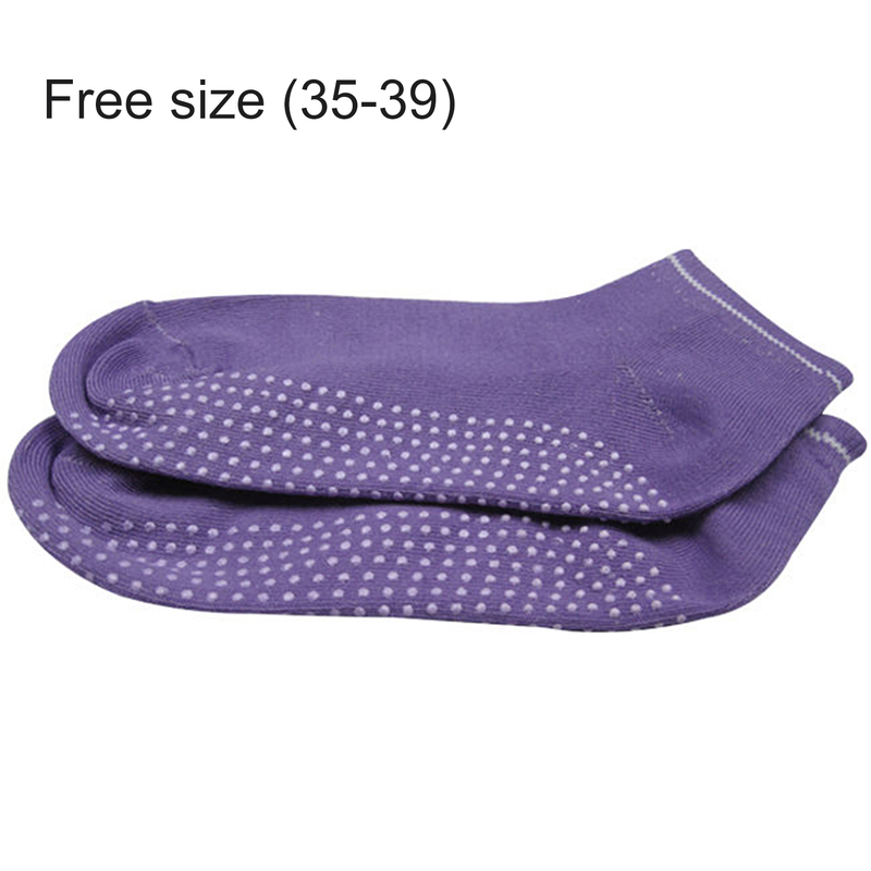 Kaou Ankle Socks Elastic 3D PVC Particle Cotton Yoga Toe Socks for Home_voghion.com