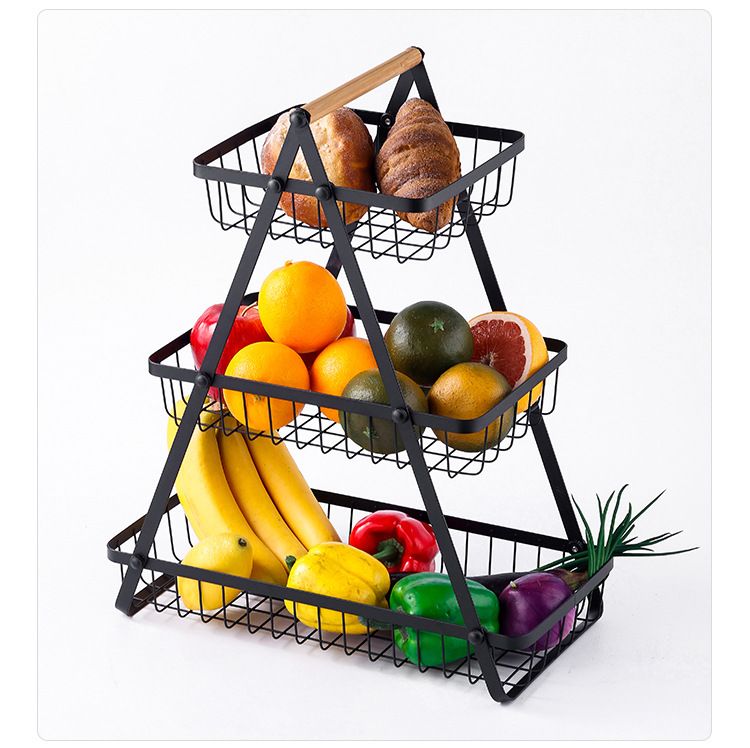 Multifunktionales Obst- und Gemüseregal für die Küche, Obstteller, Snack-Gemüseregal, tragbares Süßigkeitentablett, Obstkorb_voghion.com