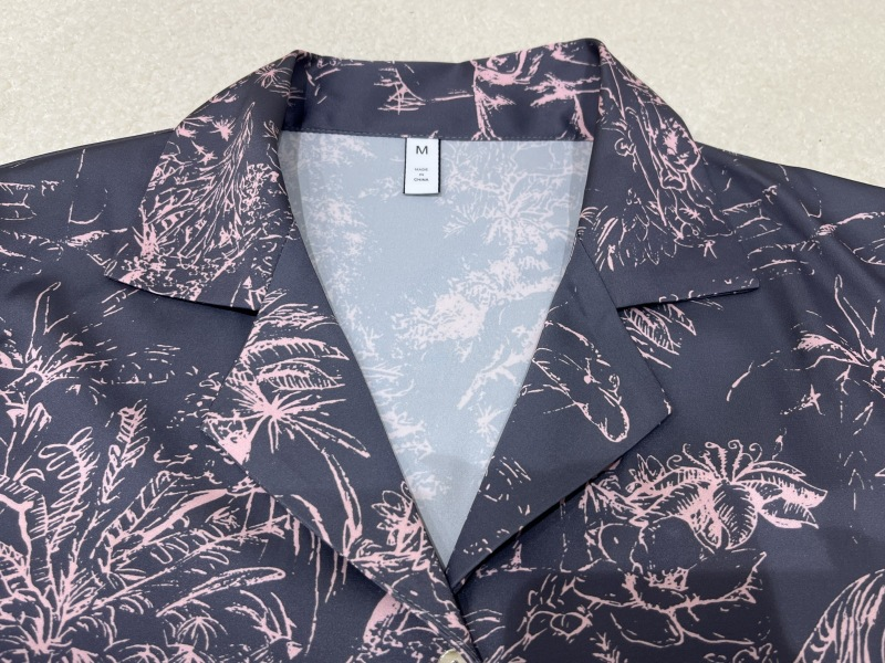 Light luxury pajamas ice silk high-end loose home wear set_voghion.com