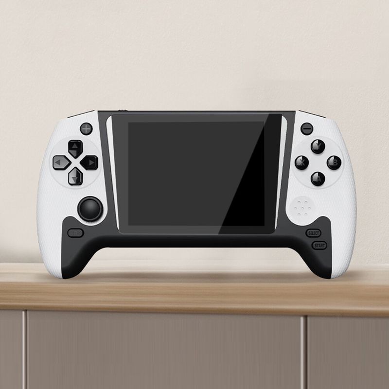 Retro Handheld Game Console 3.5inch LCD W/ 500 Games For Single Player(White)_voghion.com