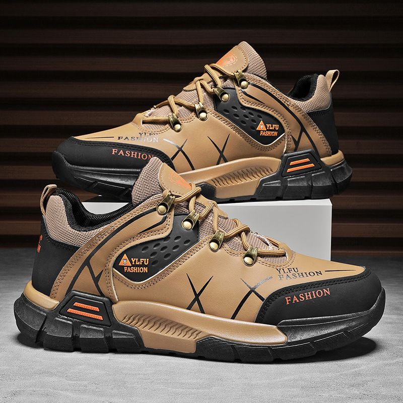 Herre Nye Casual Sports Anti-Slip Og Slidstærke Arbejdssko, Udendørs Vandresko_voghion.com