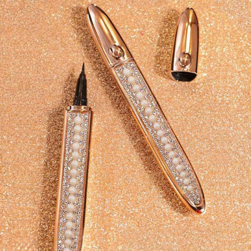 Wasserdichter, selbstklebender Wimpern-Eyeliner-Stift, langlebiger, klebstofffreier, nicht magnetischer, schnell trocknender Wimpernaufkleber-Eyeliner-Stift_voghion.com
