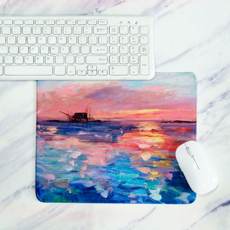 Unschlagbare Qualität CCC Sonnenuntergang Kunst Ölgemälde Sommer Neue Mauspad_voghion.com