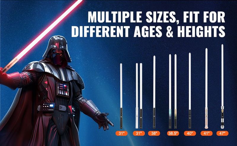 Lightsaber 12 RGB Colors 4 Sounds Rechargeable FX Dueling Light Saber_voghion.com