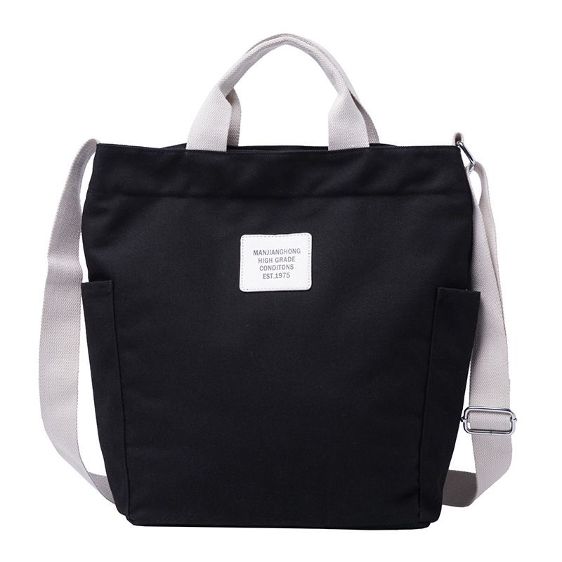Aktentasche aus Canvas für Damen und Herren, fürs Büro, Laptop, einzelne Schulter, Umhängetasche_voghion.com