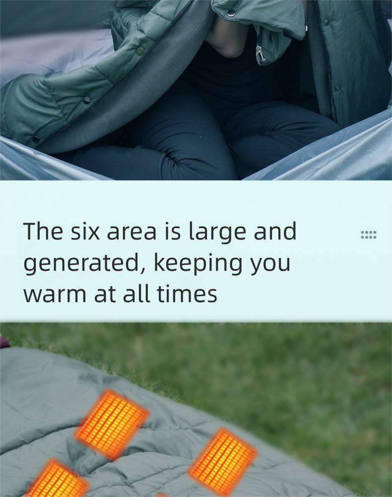 Graphene Electric Heating Shawl - Intelligent Control Multifunctional Blanket, Body Warmer Cover_voghion.com