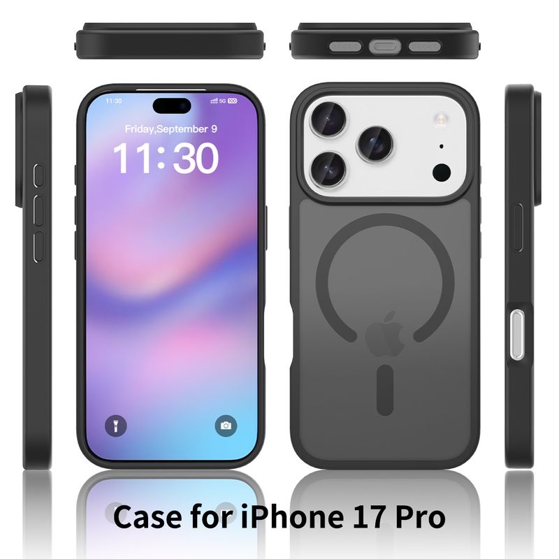 Suitable For IPhone 17 Case Magnetic Matte Skin Feel 2-in-1 Shockproof IPhone16 Pro Max Protective Cover_voghion.com