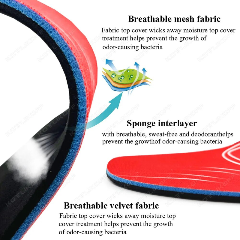 Bescht EVA Orthopädesch Sole Insoles Fir Pad X / O Typ Been Korrektioun Flat Foot Arch Support Sportschuhe Insert_voghion.com