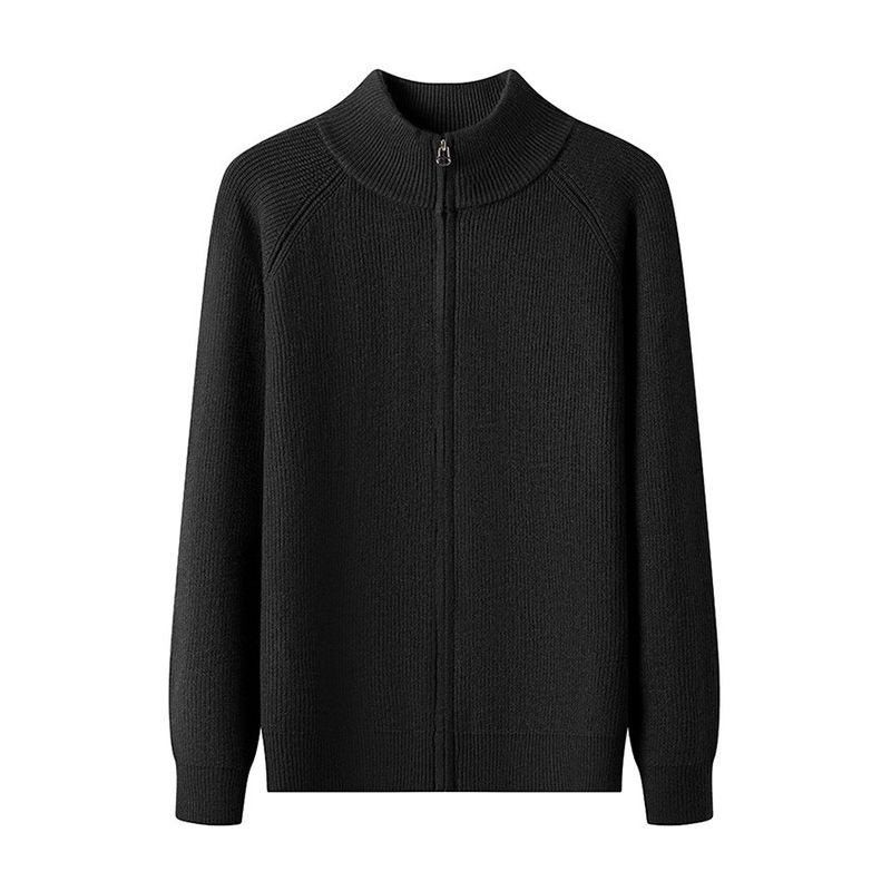 Neu Herbst Winter Männer Vertikale Gestreifte Strickjacke Lässige Mode Lose Gestrickte Zipper_voghion.com