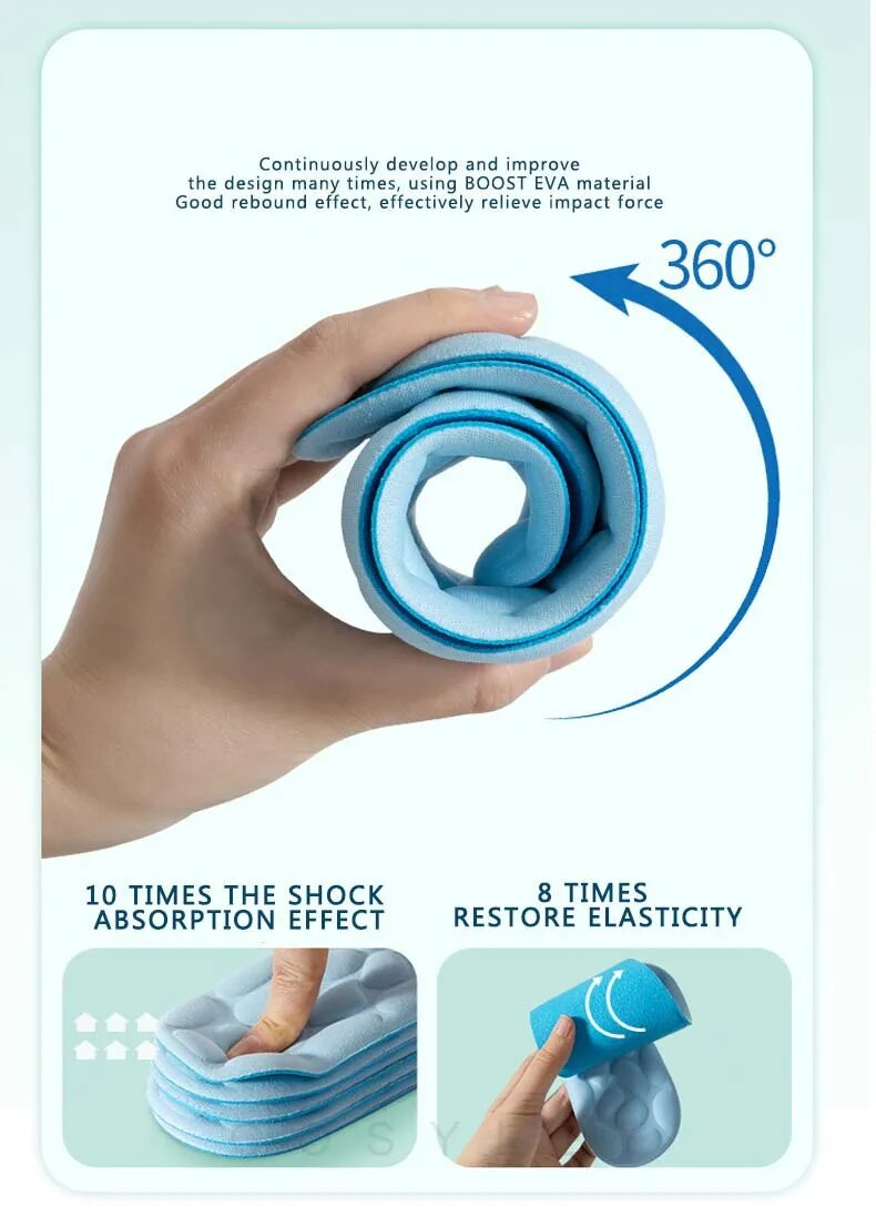 Massage Memory Foam Schoenen Zool Ademend Kussen Sport Hardlopen Voor Voeten Orthopedische Inlegzolen_voghion.com