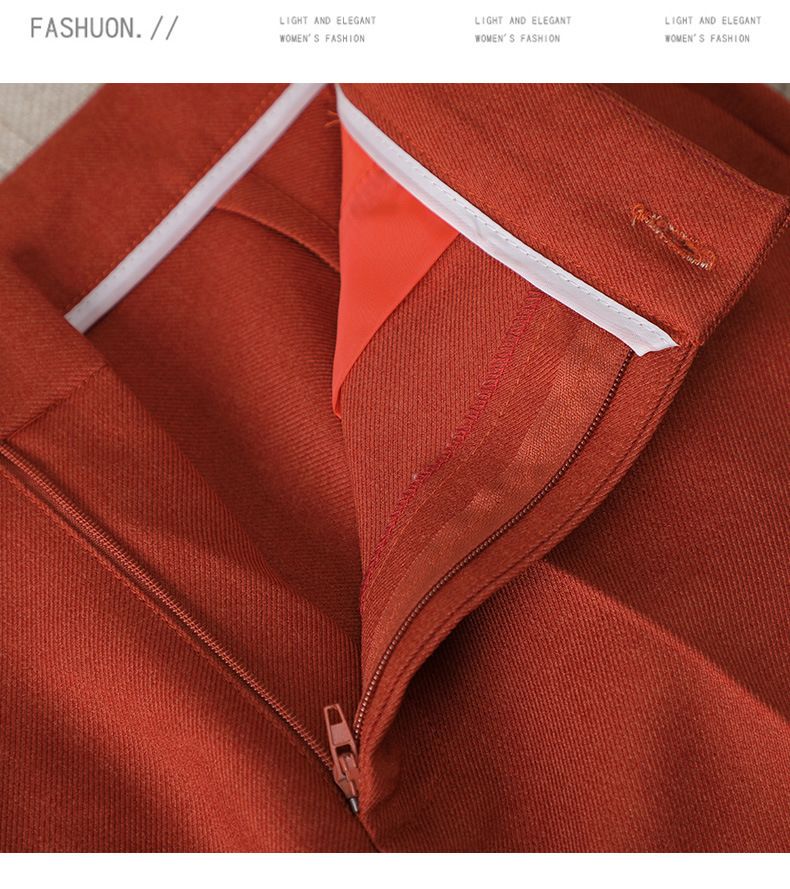 Women's Clothing Orange suit small high end professional temperament goddess suit formal wear_voghion.com