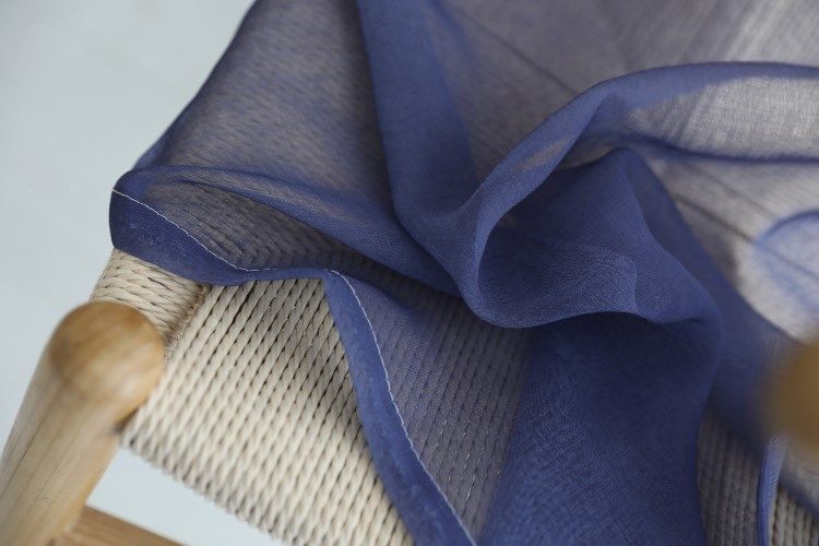 Pure Color Full Dolly Gradient Printing Window Screen Curtain Cloth Linen Curtain Rod Bag Buttonhole_voghion.com