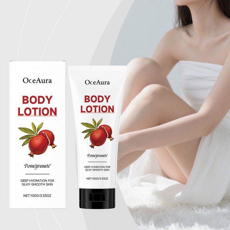 OCEAURA Lozione per il corpo elastica delicata idratante e nutriente al melograno, non appiccicosa, morbida sulla pelle_voghion.com