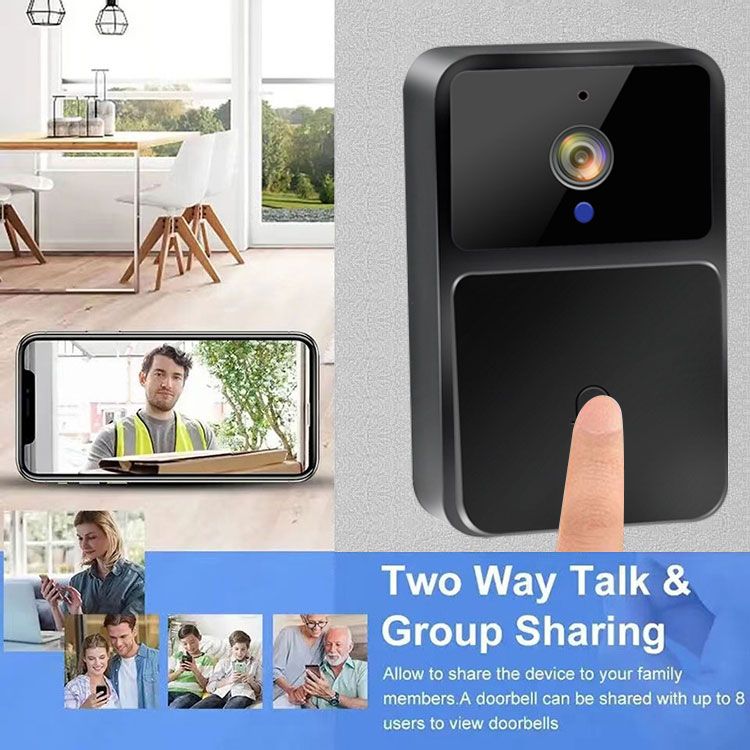 100% Brand New WIFI Video Doorbell Camera Night Vision HD Wireless Smart Security Battery Doorbell Two Way Intercom Voice Change For_voghion.com