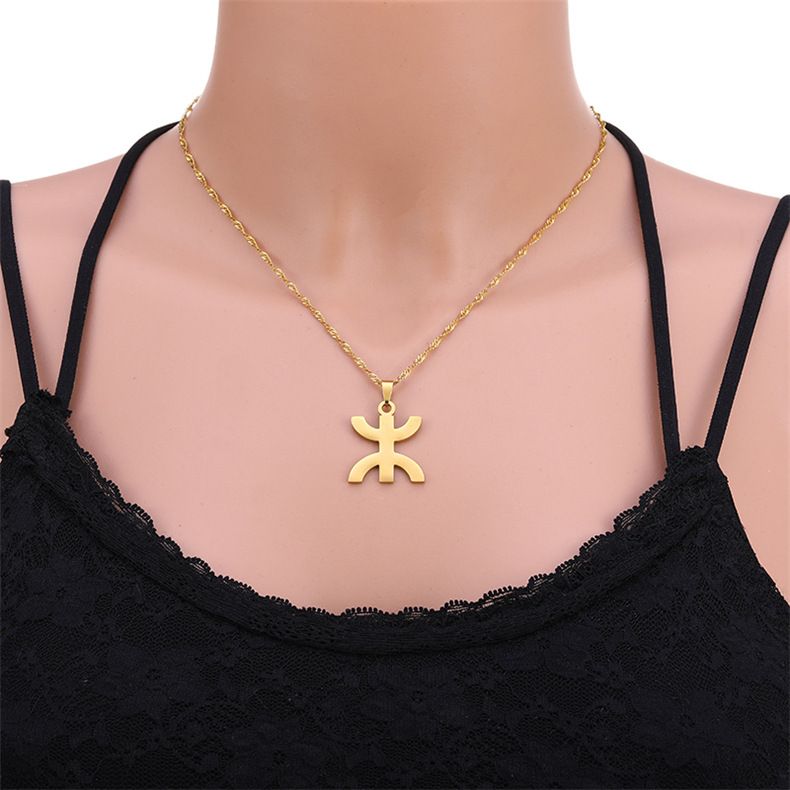 Gioielli e accessori nuova collana estiva berbera in acciaio inossidabile per le donne tutti gli accessori geometrici in metallo abbinati_voghion.com