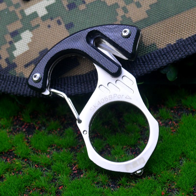 Tiger Schlüsselanhänger Einzelfinger Scharfe Klinge Handstütze SK Legal Selbstverteidigungswaffe Ring Multifunktionaler Flaschenöffner_voghion.com