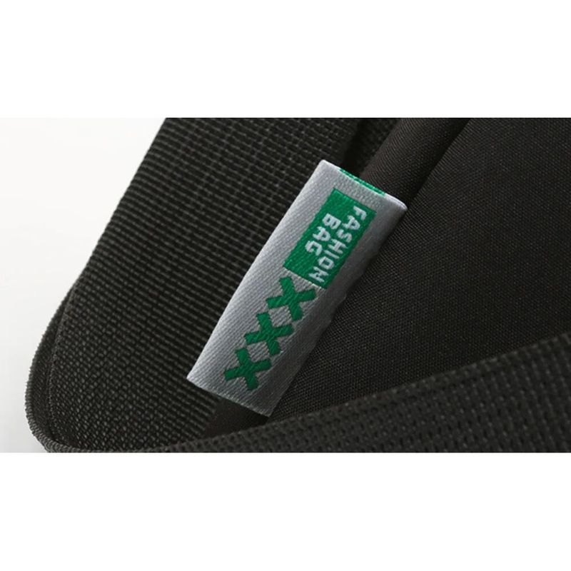 2024 New Casual Shoulder Women's Oxford Cloth Large Capacity Lightweight Pillow Black Minimalist Printed Crossbody Bag_voghion.com