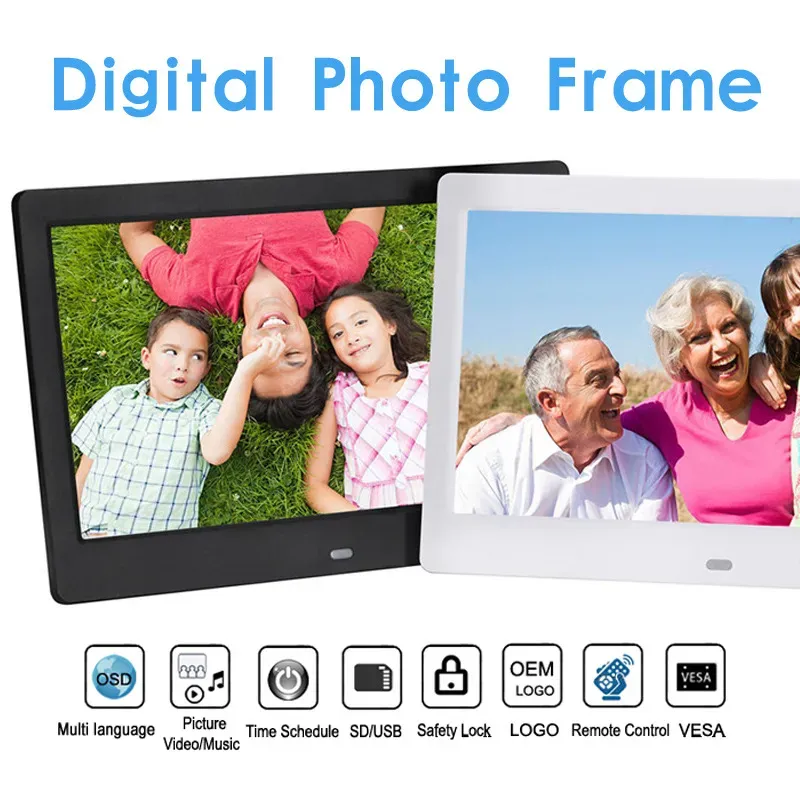 10-Inch LED HD Digital Photo Frame – 1024×600 Resolution With Music, Video & Full Functionality – Perfect Christmas Gift_voghion.com
