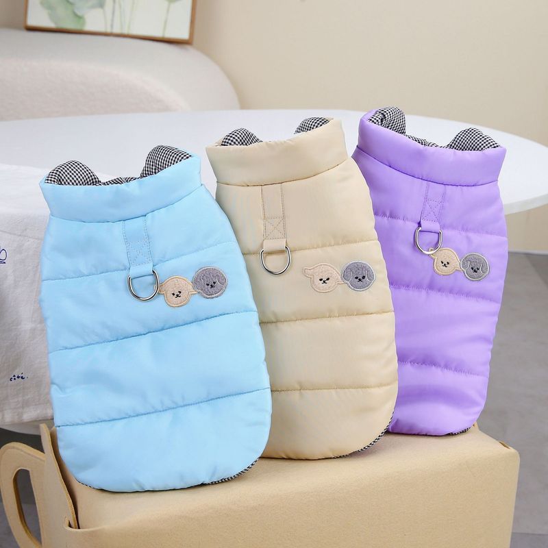 Ropa de otoño para perros y ropa de invierno para mascotas con osito de peluche, nuevos 23 pares de chalecos de algodón divertidos_voghion.com