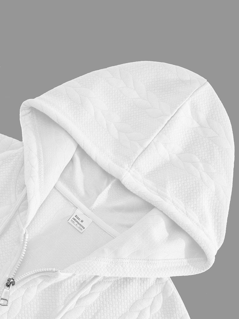 Kleidung Herren Sweatshirt Große Größe Jacquard Casual Top Verdickt Neue Hoodie_voghion.com