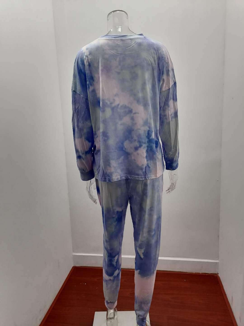 Costum de damă cu pantaloni casual în culoare uni_voghion.com