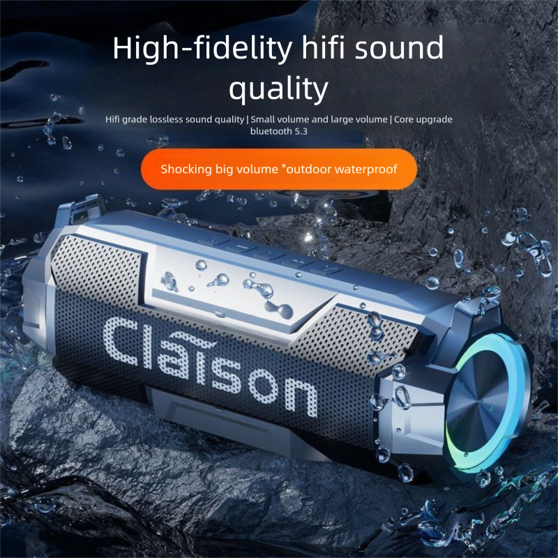 Smart Super Bass Wireless Bluetooth Subwoofer Volume High Sound Quality Long Battery Life Outdoor Waterproof Portable_voghion.com