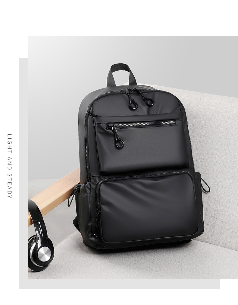 Men's backpack, simple high-capacity travel, casual, computer backpack, fashionable trend, student backpack_voghion.com
