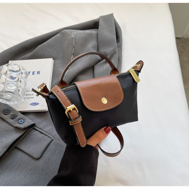 2024 New Nylon Dumpling Bun for Female Niche, Dragon Mini Xiang Splicing Handbag, Premium Single Shoulder Crossbody Bag_voghion.com
