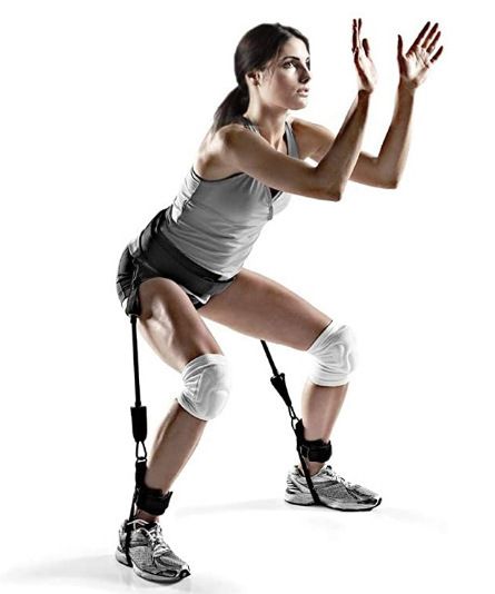 Vertical Trainer Basketball Track And Field Exercise Leg Explosion Power Jump Rope Resistance Band Training_voghion.com