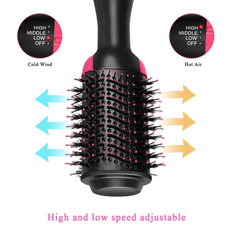 Asciugacapelli Spazzola ad aria calda, styler e volumizzante Piastra per capelli Arricciacapelli Pettine Rullo Asciugacapelli elettrico a ioni Spazzola_voghion.com