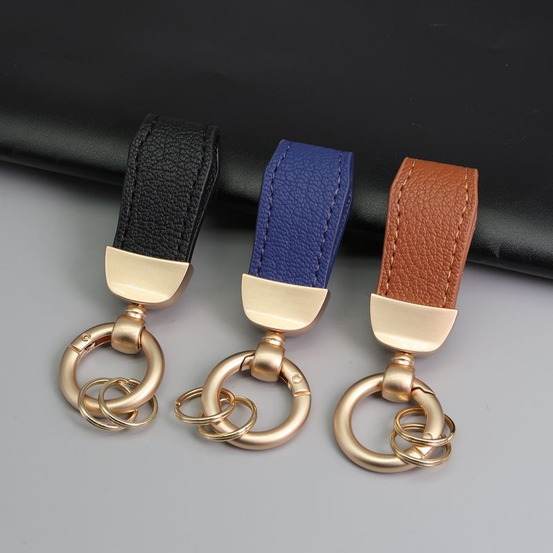 Sleutelhanger met kort lamsmotief, verguld met parelmoer, trendy autosleutelhanger, schattige leren hanger met touw._voghion.com