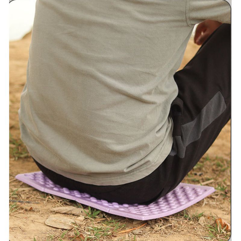Waterproof Camping Mat - Lightweight Foldable Foam Pad For Picnics & Hiking | Moisture-Proof Ground Cover With Carry Strap (48"x24", 0.8lb)_voghion.com